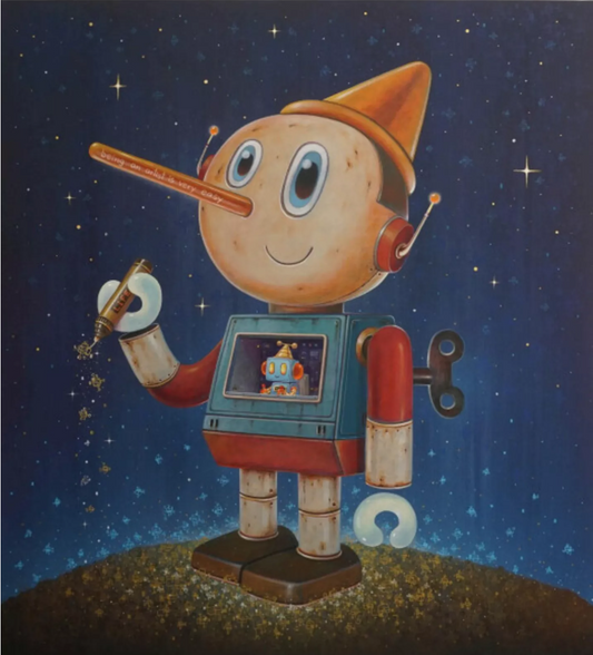 Jittirobot Pinocchio said “... being an artist is very easy .” 2025