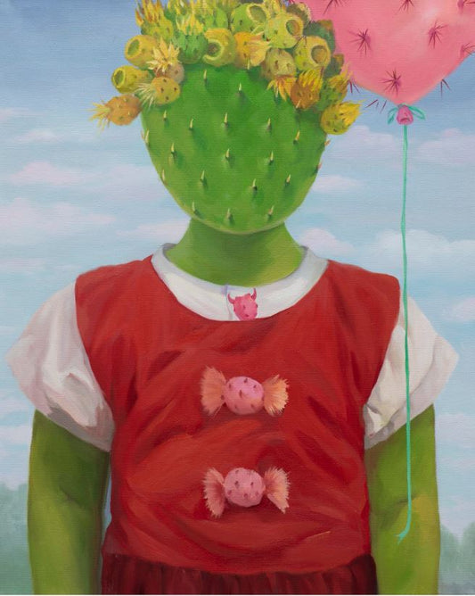 Jingyi Wang Childhood in a Red Dress 2025