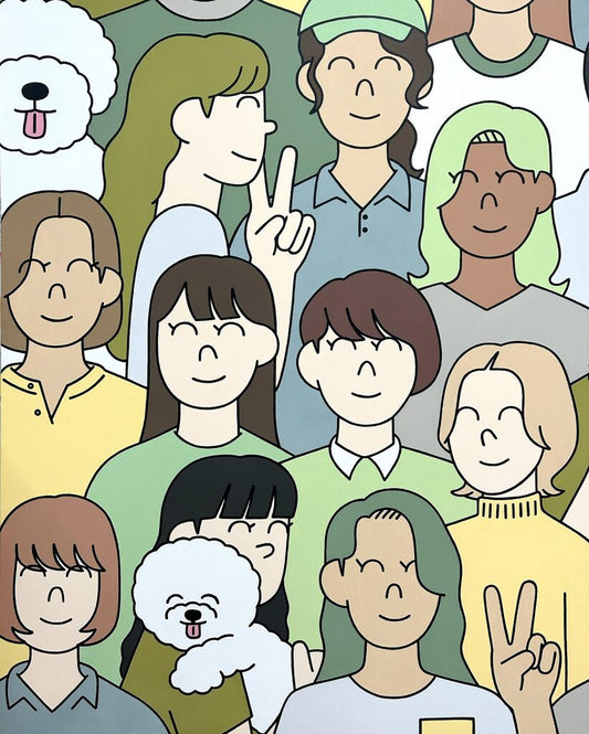 Wakaru Connected paintings Horizontally 2023 People 1