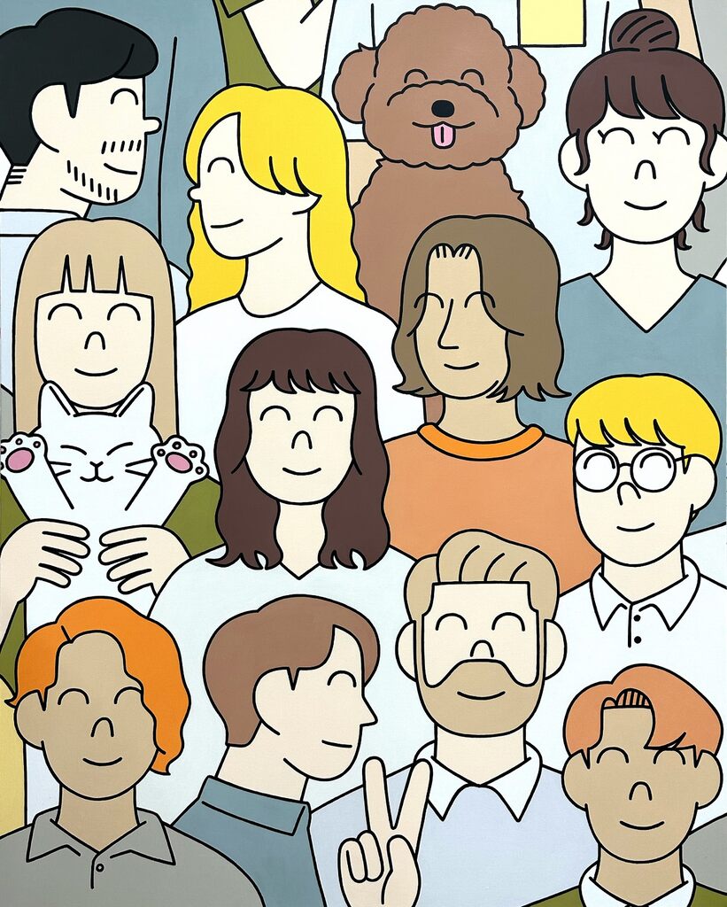 Wakaru Connected paintings Horizontally 2023 People 2